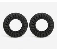 2X Pram Buggy Wheel Covers - Black Waterproof Pushchair Stroller Wheel Protectors - Floor Protection Covers for Indoor Use, Fits 12-25cm Wheels (2 pcs Big (18 to 25cm))