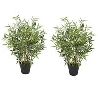 2x Premium Artificial Plants Outdoor Bamboo PE Foliages 60CM UV Protected Outdoor/Indoor