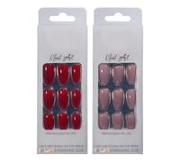 2x Press On Nails,Comfortable Resin Arts Manicure Tip,Fake Short Nail,Square Nail Tips,Handmade Press On Nails,Resin Arts Manicure Tips,For Women Girls Beauty Carnival Daily Party Home Salon Date