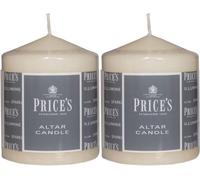 Price's Candles - Altar Candle - 100mm x 80mm - Unscented - Up To 50 Hour Burn Time - Smokeless & Dripless