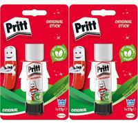 2x Pritt Glue Stick Original Arts Crafts Washable Child Safe Home Office 22g
