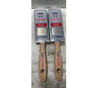 2x ProDec Advance Ice Fusion 2" Inch 50mm Synthetic Paint Brush FSC Wood