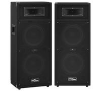 2x Professional Passive Hifi Stage Speakers 1000 W Black Speaker Box vidaXL