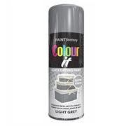 2x Proper Light Grey All Purpose Aerosol Spray Paint 400ml Quick Drying Spray, Fast Dry and Excellent Coverage for Metal, Wood, Plastic and More by Diva Gift