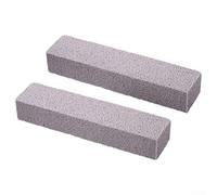 2x Pumice Scouring Pad with Handle for Toilet Bowl Cleaning - Remove Rust Lime Scale Stains from Tiles Pools 26.5cm