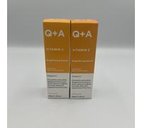 2x Q+A Vitamin C Brightening Serum | 30ml | Antioxidant Face Serum | New