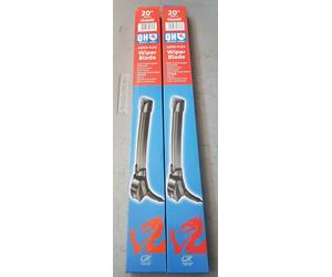 2x QH 20" 508mm Aeroflex Flat Type Wiper Blade - Quality Windscreen Wiper
