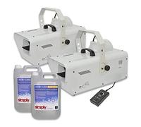 2x QTX SW2 High Power Massive Output Snow Machine Package Disco DJ Party