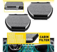 2x Quality Pollen/Cabin Filter For Mercedes-Benz W211 S204 X204 C207 S212 C197