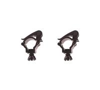 2X Quick Release Single Ring Buckle Clamp Quick Release Clamp Tube Pipe Quick Release Clamp Black