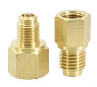 2X R12 to for R134a for R134a to R12 Adapter 1/4 Female Flare 1/2 for Acme Male Valve Kits