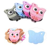 2X Random Colors Teething for Babies Age 0+ Months - Baby Pain Relief Smart Teether - Zero Developmental Delay Silicone Baby Teething Ring - Cute Infant Shower Gift Chew for Babies