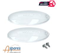 2x Rangemaster Oval Oven Vent Extractor Hood Light Diffuser Cover Panel Strip