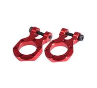 AWHAO 2x RC Metal Tow Hook Tow Shackle Lock Catch Spare Parts for 1/10 Scale Crawler Car Truck RC Cars Accessory Horseshoe Buckle, red