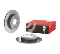 Brembo Brake Discs 10460048A 08.A147.11 - Rear Solid 260mm Pair - Fits Honda Civic VIII Saloon