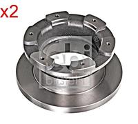 2X Rear Brake Disc Fits IVECO Daily III 7182874