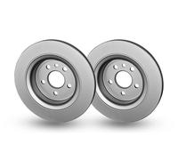 2x Rear Brake Disc Fits Volvo Xc60 1 SUV Van Volvo Asia HELLA 8DD 355 116-191