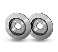 2x Rear Brake Disc For Daimler Super Eight Ford USA Jaguar HELLA 8DD 355 106-831