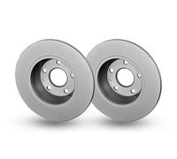 2x Brake disc solid 8DD 355 113-841 HELLA for AUDI TT TT Roadster