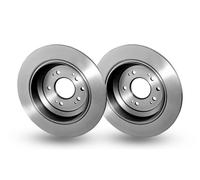 2x Rear Brake Disc Solid Fits Honda Accord Viii Estate 9 Saloon Ø 305 mm HELLA