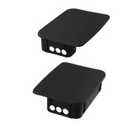 2x Rear Bumper End for Wrangler TJ 1997-2006, OE 55078139AA Replacement, Black Plastic Left Right Bumper Inserts, Off Road 4x4 Cover Kit Hole
