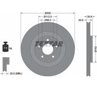 Textar 92238305 Brake Disc