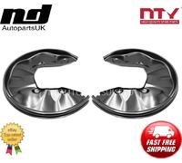 2x Rear L+R Brake Disc Dust Cover Back Plate Shield For Audi A4 B7 04- A6 C6 04-