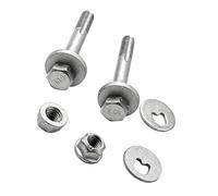 2x Rear Lower Suspension Accentrix Arm Fitting Camber Bolt Kit 1456980 Compatible with Ford Focus Mk1 Mk2 C-Max Mondeo Mk4 S-Max Galaxy Volvo C30 S40 S60 S80 V50 XC60 Mazda 3 5 3M515K978AE 30683045