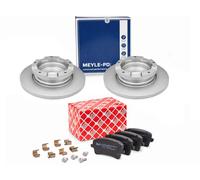 2x Rear Meyle Pd Solid Brake Discs Pads Fits Ford Transit V362 Tdci 2.2d 288mm