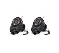 2X Rechargeable USB Type C Wireless Presentation Clicker,Finger Ring Presentations Powerpoint Clicker with Light Pointer