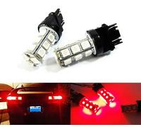 2x Red 182 P27W 180 P27/7W PR27/7W Wedge Bulb LED Sidelight Side Indicator Turn Signal Rear Fog Tail Stop Brake Light