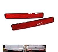 2x Red Lens Rear Bumper Reflector Light Left Right Van Compatible with 2003-2011 Transporter T5 Caravelle Multivan