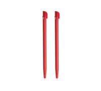 2x Red Replacement Touch Screen Stylus Pens, Compatible with Nintendo 2DS consoles (Flat version)