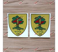 2X Reflective 10.2cm Golany 12 Israeli Infantry Brigade Decal Vinyl Sticker Car Laptop Window