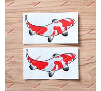 2X Reflective 15.2cm Koi Fish Chinese Japanese JDM Decal Sticker Car Vinyl sda1