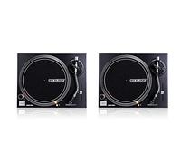 2x Reloop RP-1000MK2 DJ Turntable Belt Drive S Shaped Tonearm Vinyl Player