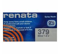 2x Renata 379 Mercury Free 1.55 Volt Watch Battery Replaces SR521SW