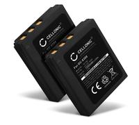 CELLONIC 2x Battery for Camera Compatible with Traveler DC-8500, DC-8600, DC-XZ6, DS-8330 - (1250mAh, 3.7V)