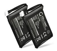 CELLONIC 2x Battery for Cordless phone Compatible with Philips ID555 - Design Collection, Compatible with Grundig Scenos, Scenos A, SL-422943 - (500mAh, 3.7V)