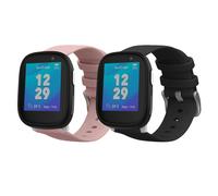 kwmobile Watch Strap Set Compatible with Xplora X6 Play - 2x TPU Silicone Fitness Tracker Sports Band - Size Small (S)