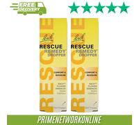 2x Rescue Remedy Comfort & Reassure Dropper 20ml (Alcohol Free) ⭐⭐⭐⭐⭐