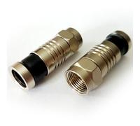 2X Rg59 F Connector Compression Crimp Male Plug Outdoor Satellite Cable Sky Coax