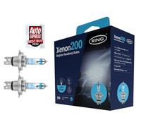 Ring Automotive H4 Xenon200 Brighter Head Lamp Set (2 Bulbs) - E Approved & Road Legal