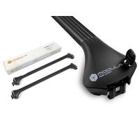 2x Roof rack for Porsche Macan onwards 2014 with flush rails 120 cm black alu