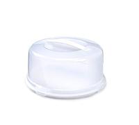 2X Round Cake Box, Plastic, White