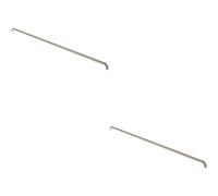 2x Round D Bar Pull Handle 1830 x 30mm 1800mm Fixing Centres Satin Steel
