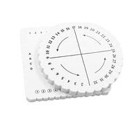 2x Round Square Kumihimo Beading Cord Disc/Disk Braiding Plate Braided Craft