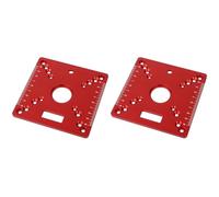 2X Router Table Insert Plate,Mini Square Woodworking Bench Router Flip Plate,Multifunctional Trimming Engraving Table