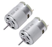2X RS380 DC 1.5-18V 30000RPM Micro Motor 38x28mm for RC Model Toys DIY, Silver
