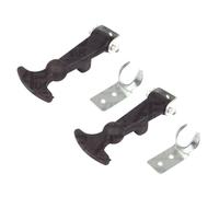 2x Rubber Bonnet Door Fastener 120mm Catch Latch Pannel Hook Truck Caravan 4x4